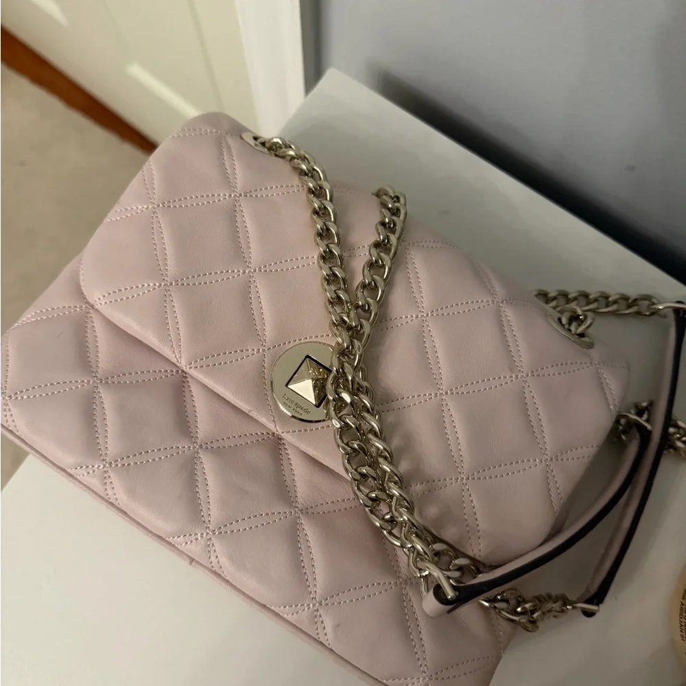 Kate Spade Blush Quilted Shoulder Bag - Picture 7 of 9